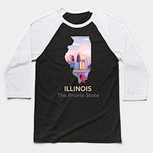 Illinois The Prairie State Baseball T-Shirt